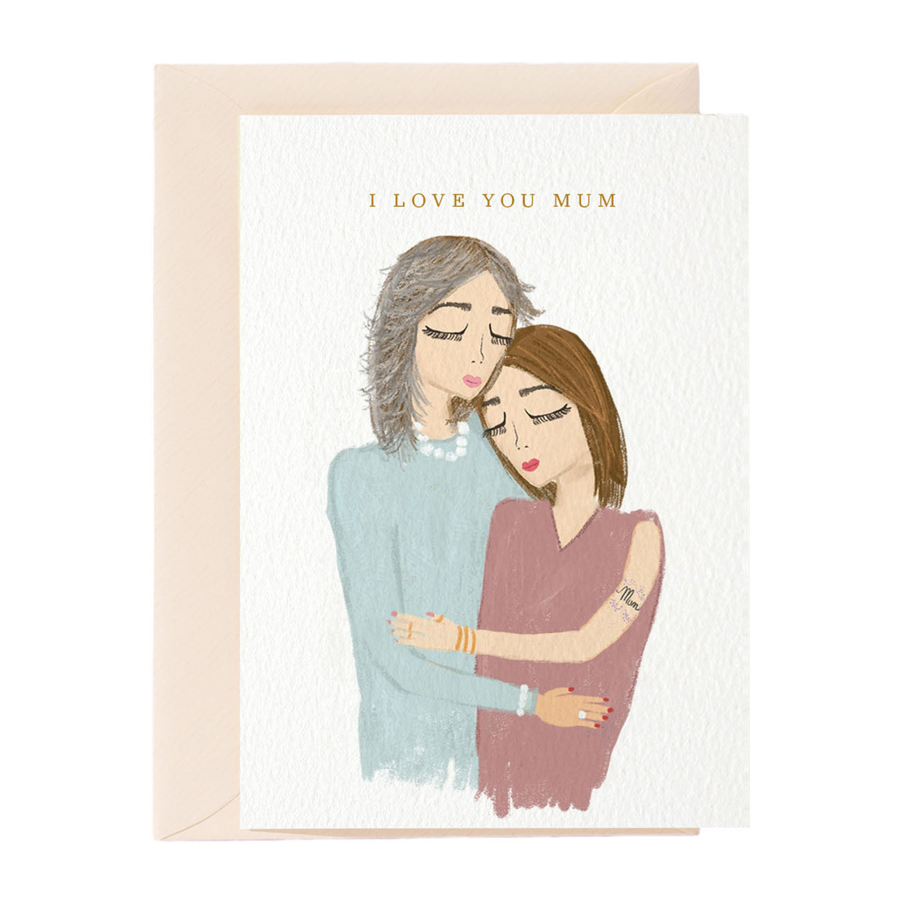 I Love You Mum Greeting Card