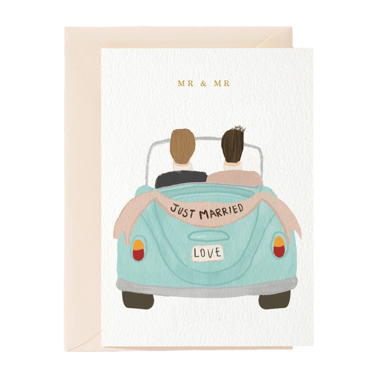 Mr & Mr Just Married Greeting Card