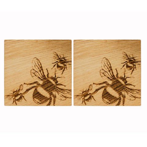 Oak Coasters Bee by 2