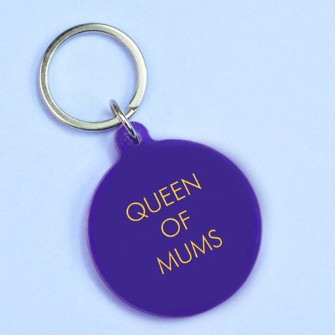 Queen Of Mum Keytag