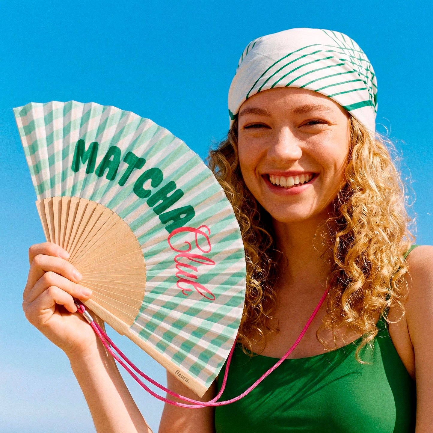 Matcha Club Hand Fan