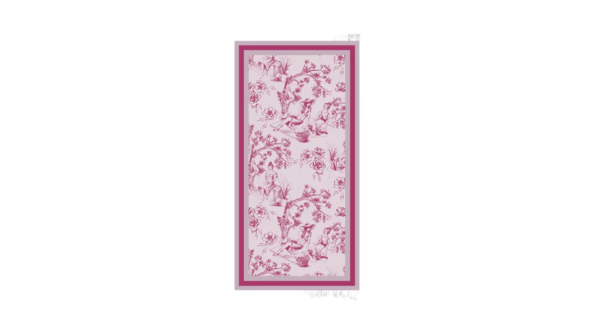 Beach Towel Toile de Jouy