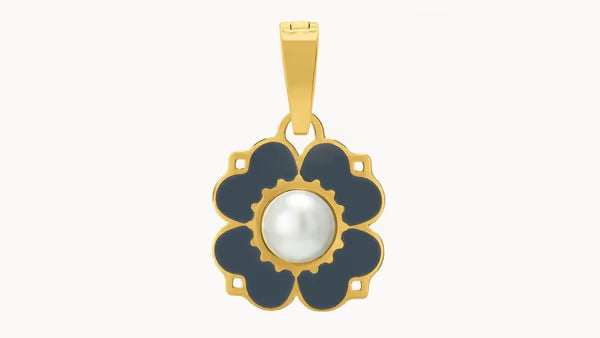 Pearl Blossom Pendant + Short Ball Chain