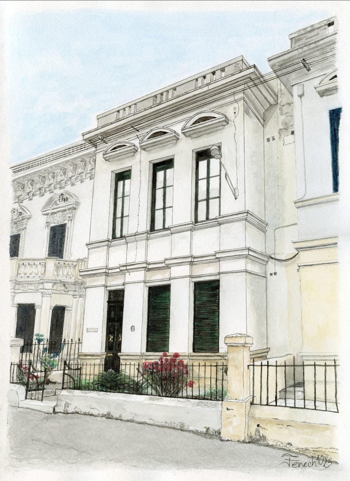 The Townhouse Print (By Jason Fenech)