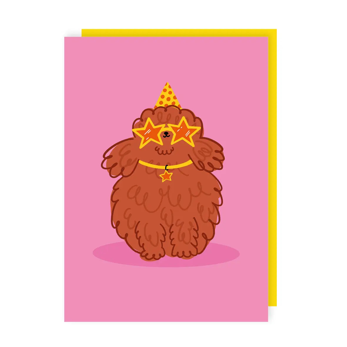 Birthday Star Dog Greeting Card