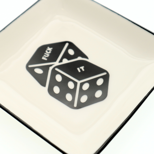 Square Trinket Tray Fuck It Dice