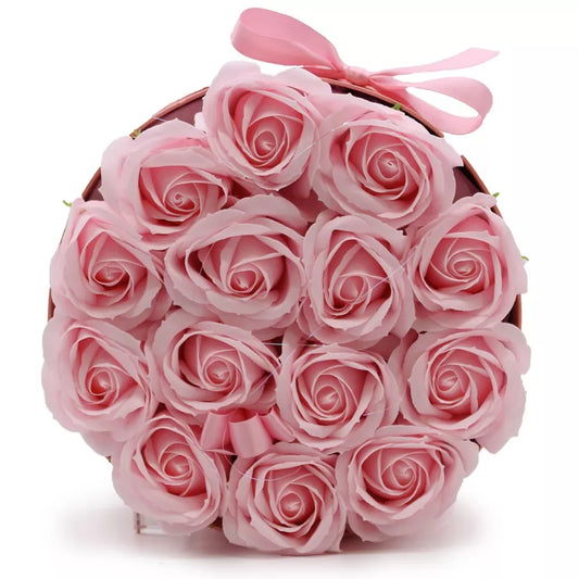 Round Pink Soap Flower Bouquet