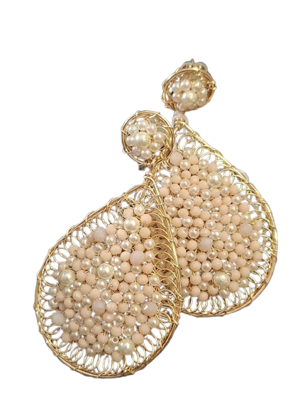 Handmade Crystal Earrings (Q512)