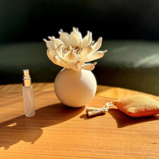 Globe Beige Flower Diffuser