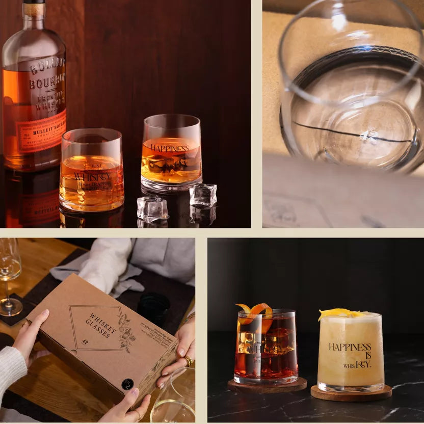 Whiskey Set Of Two Glasses