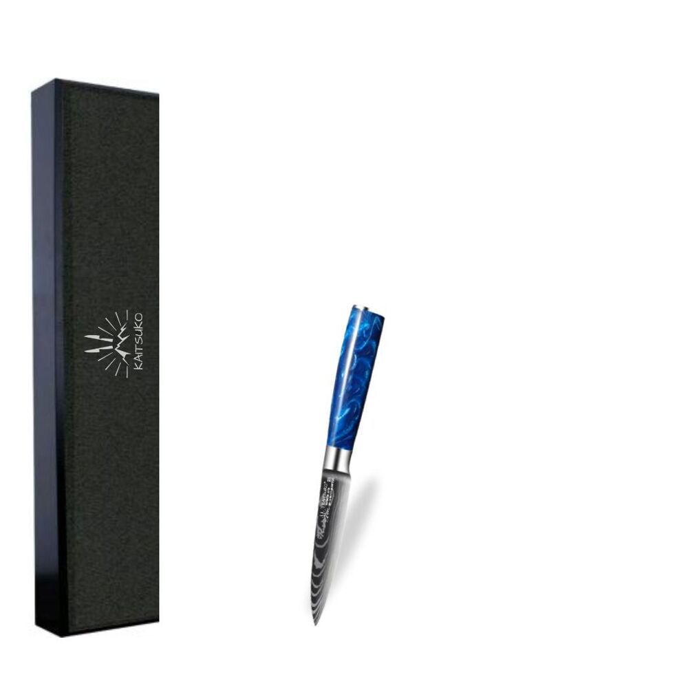 Set Of 3 Tanaka Knife Ocean Blue