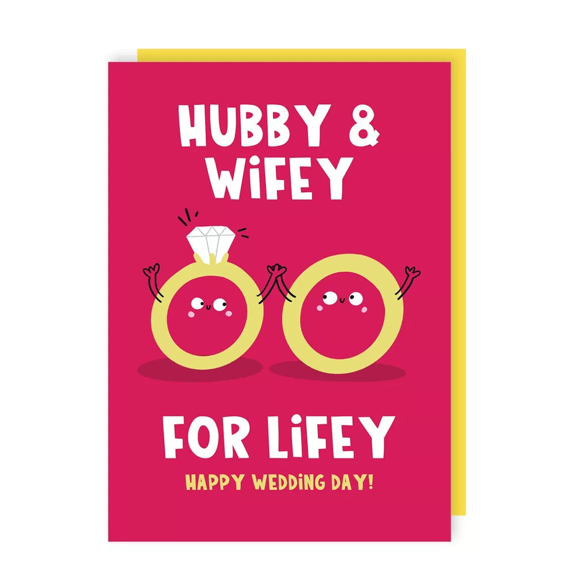Hubby & Wifey For Lifey Happy Wedding Day Card