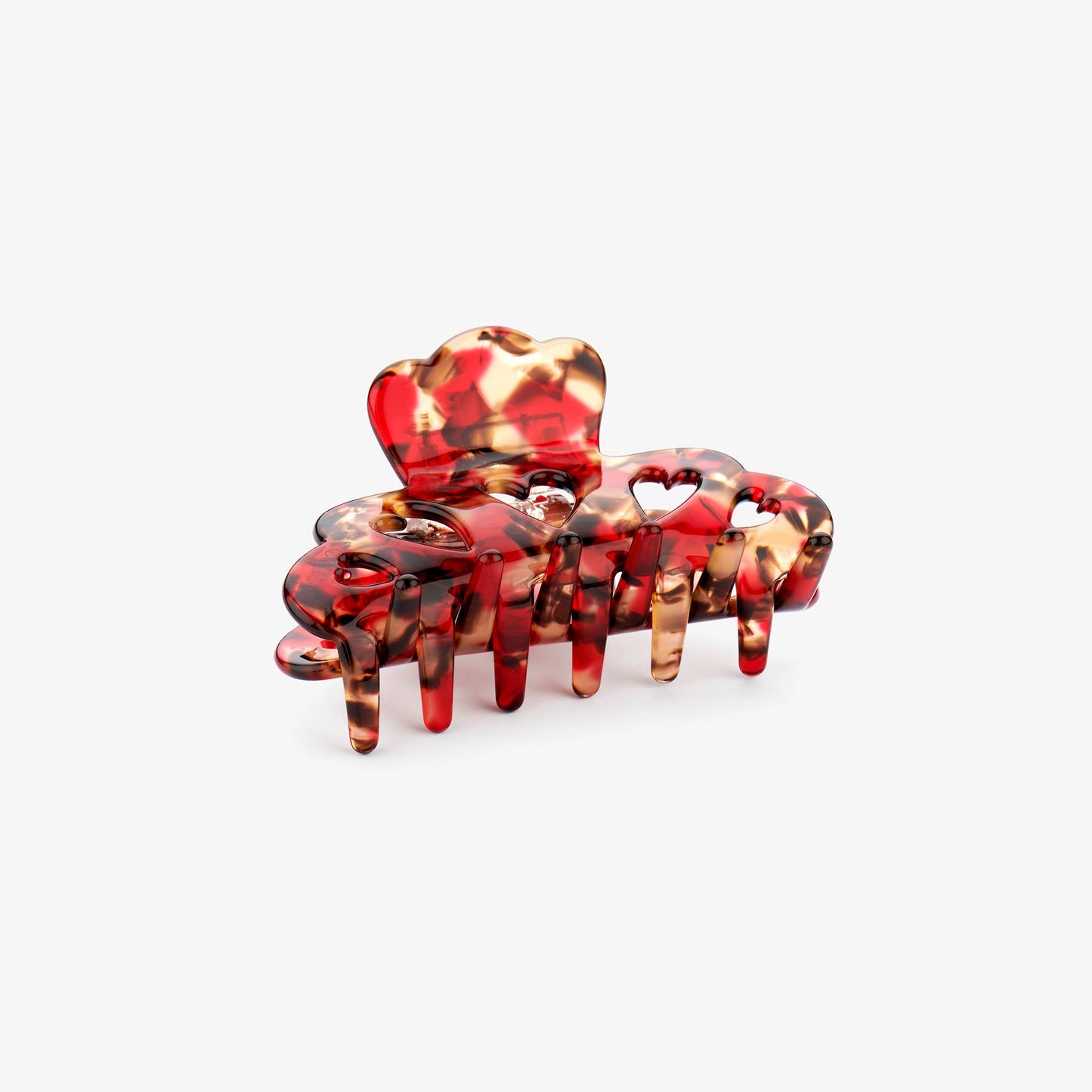 Red & Brown Hair Clip
