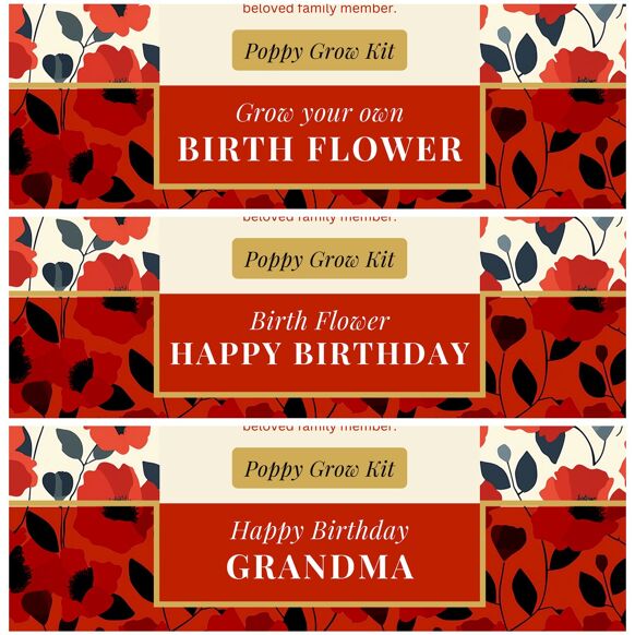 August Birth Flower - Grow Your Own Flower Gift