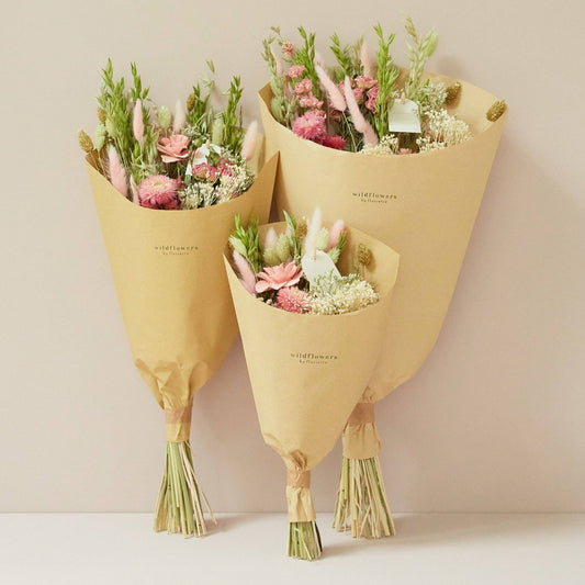 Dried Flowers Bouquet Pink Elegance Small