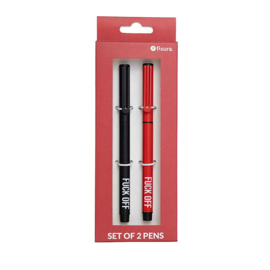 Set of 2 "Fuck Off" pens