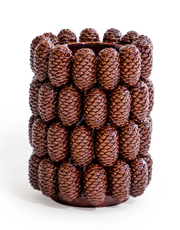 Ceramic Pine Cone Vase