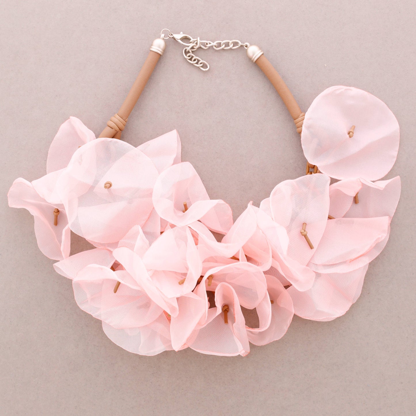 Choker Rubber Fabric Flowers- Rose