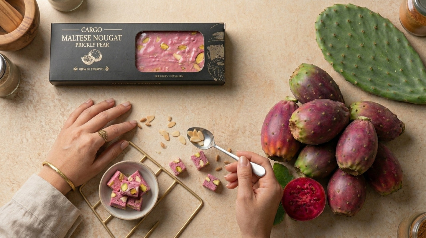 Homemade Nougat Soft Prickly Pear