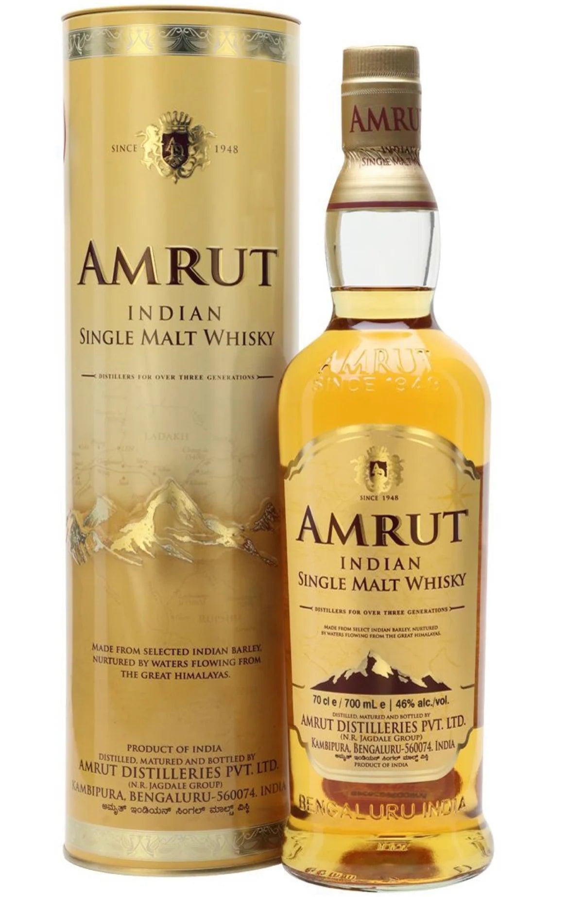 Amrut Indian Single Malt Whiskey (70cl)