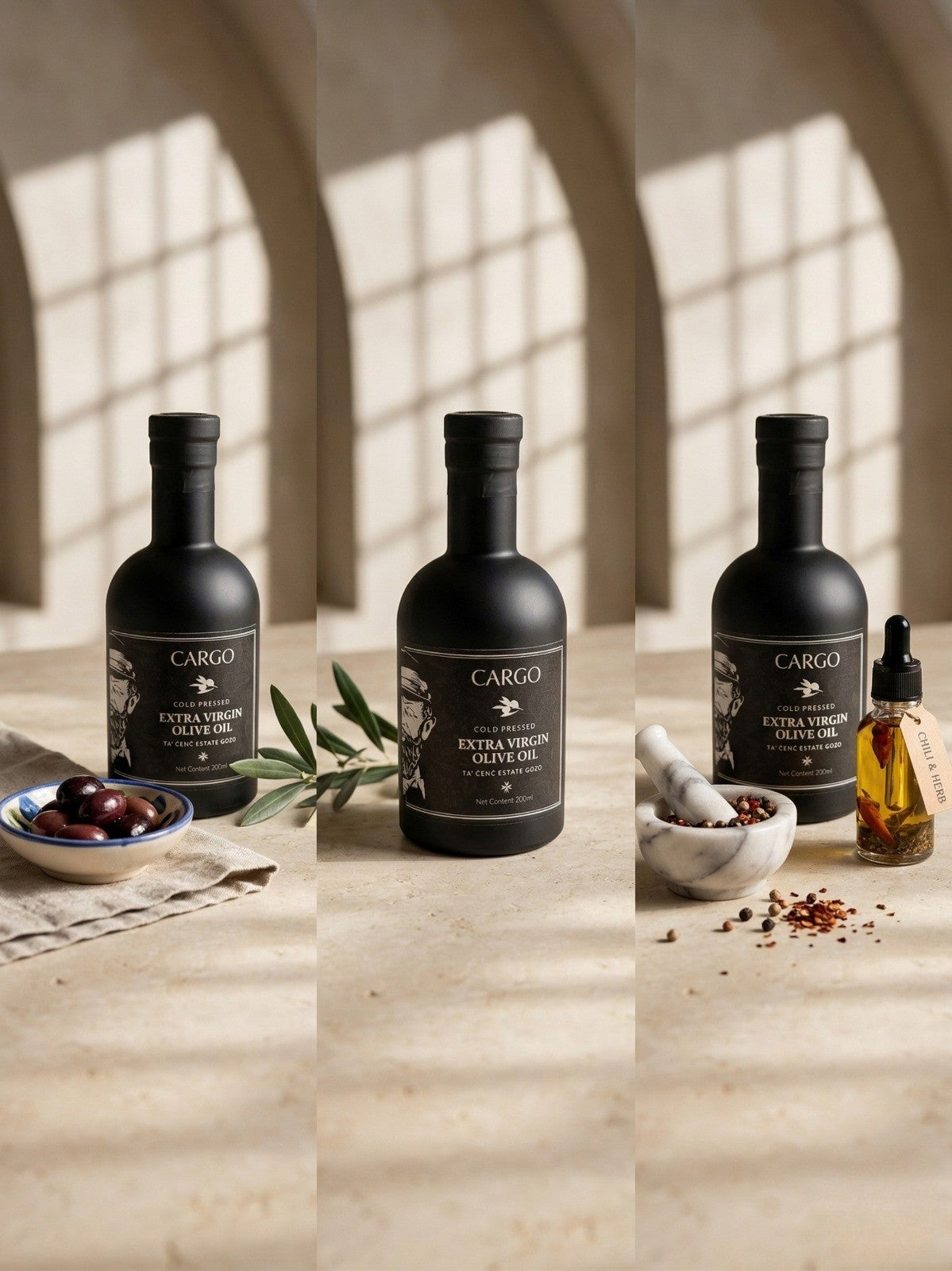 Premium Extra Virgin Olive Oil by Cargo (200ml)