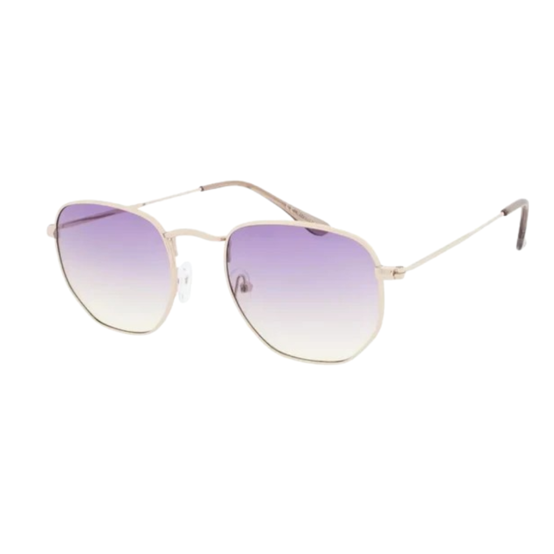 August Gold/Purple Lense Frame Sunglasses