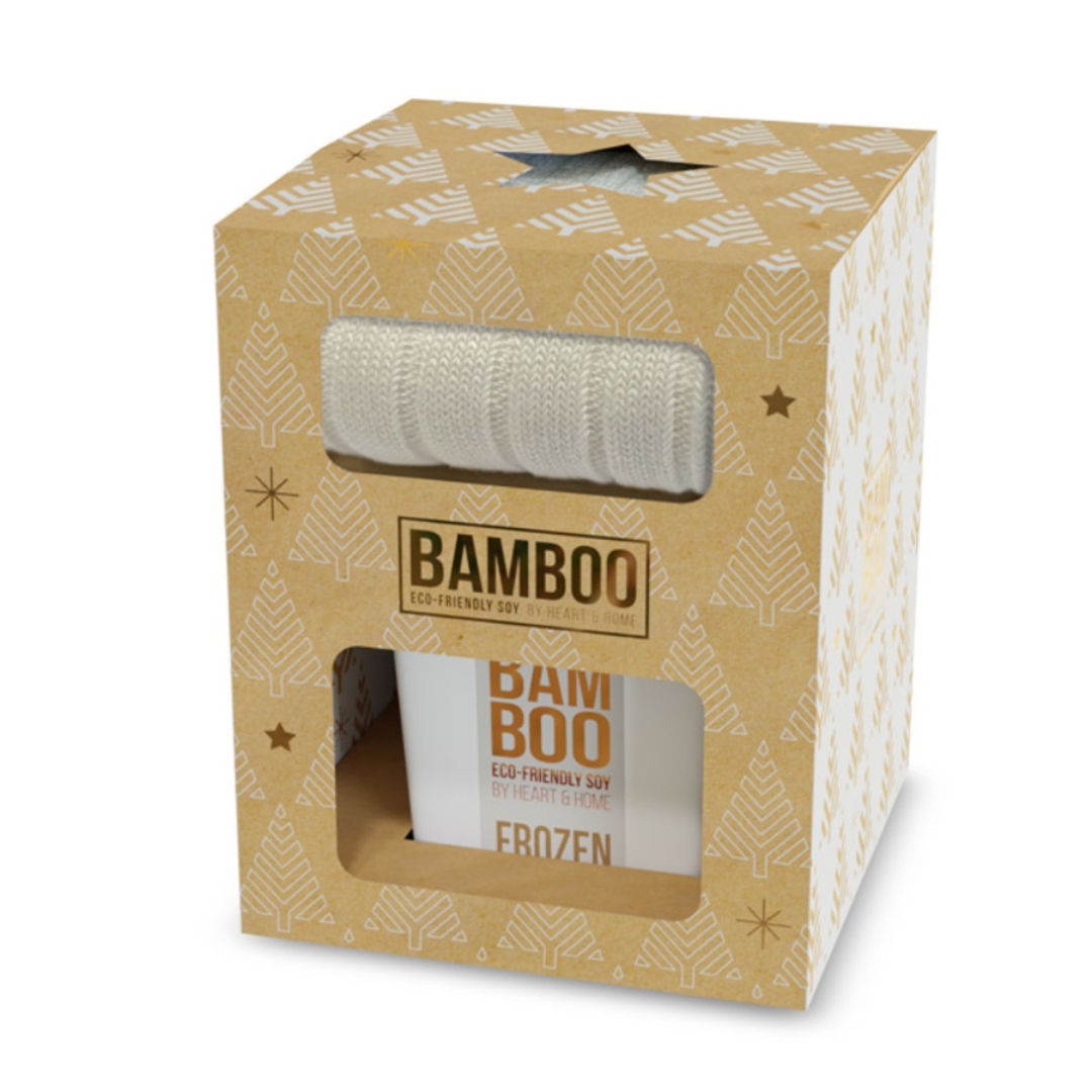 Bamboo Candle & Socks Frozen Woodland Park