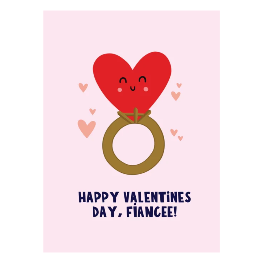 Happy Valentine's Day Fiancee! Card
