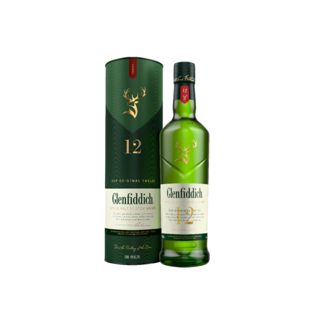 Glenfiddich Single Malt Scotch Whiskey 12 yrs.