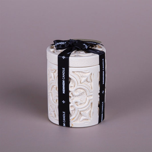 Small Cylinder Maltese Tile Beige