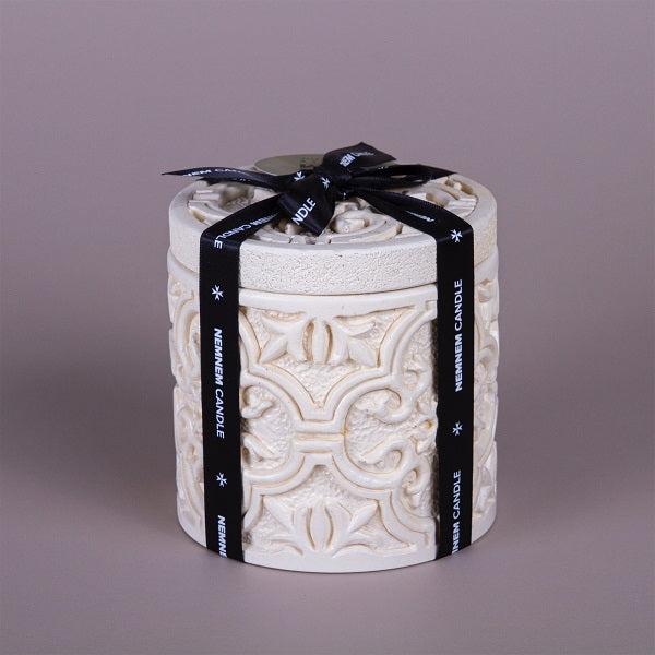 Large Cylinder Maltese Tile Beige