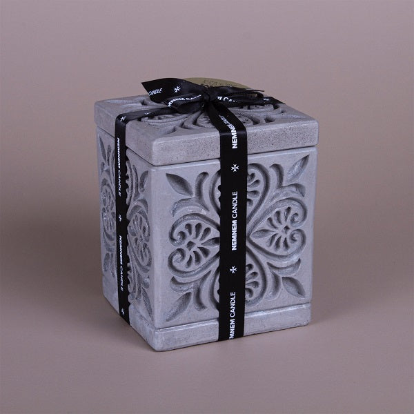 Large Cube Maltese Heart Grey