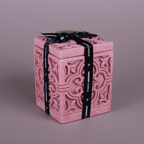 Large Cube Maltese Tile Pink