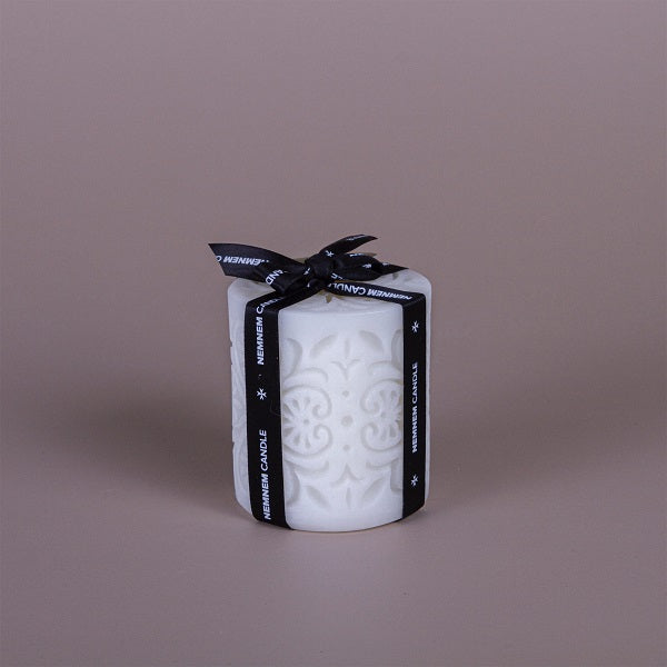 Candle Nova Cylinder Small Maltese Heart