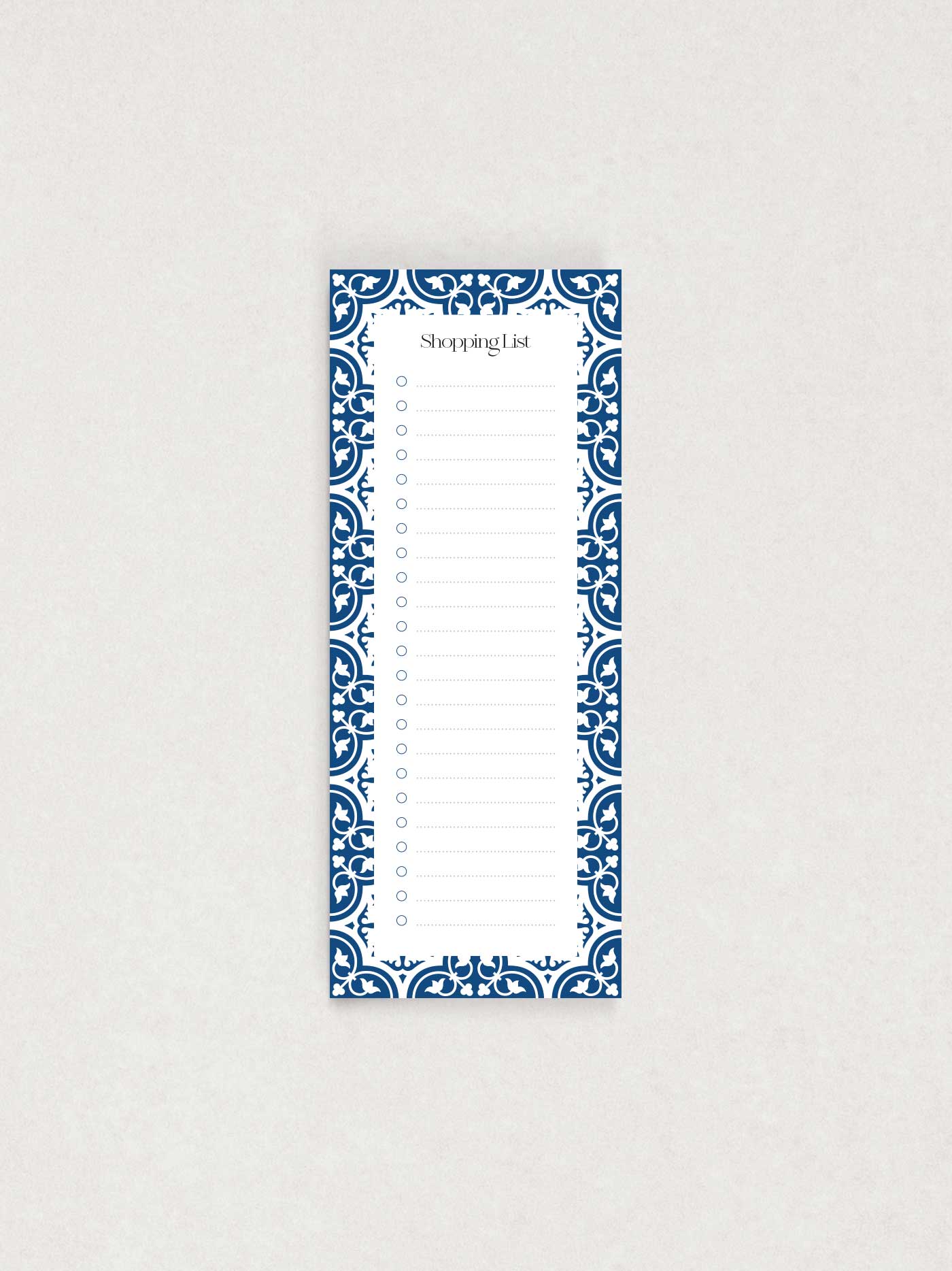 Maduma Shopping List Blue Car