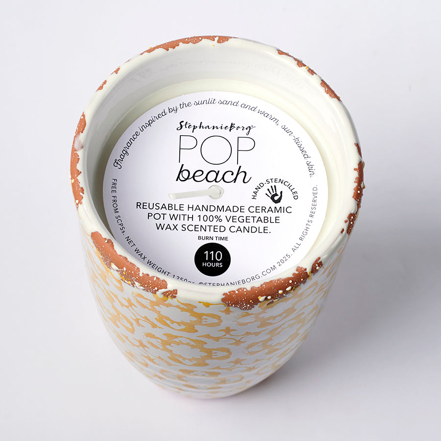 Pop Candle Pot Large Beach