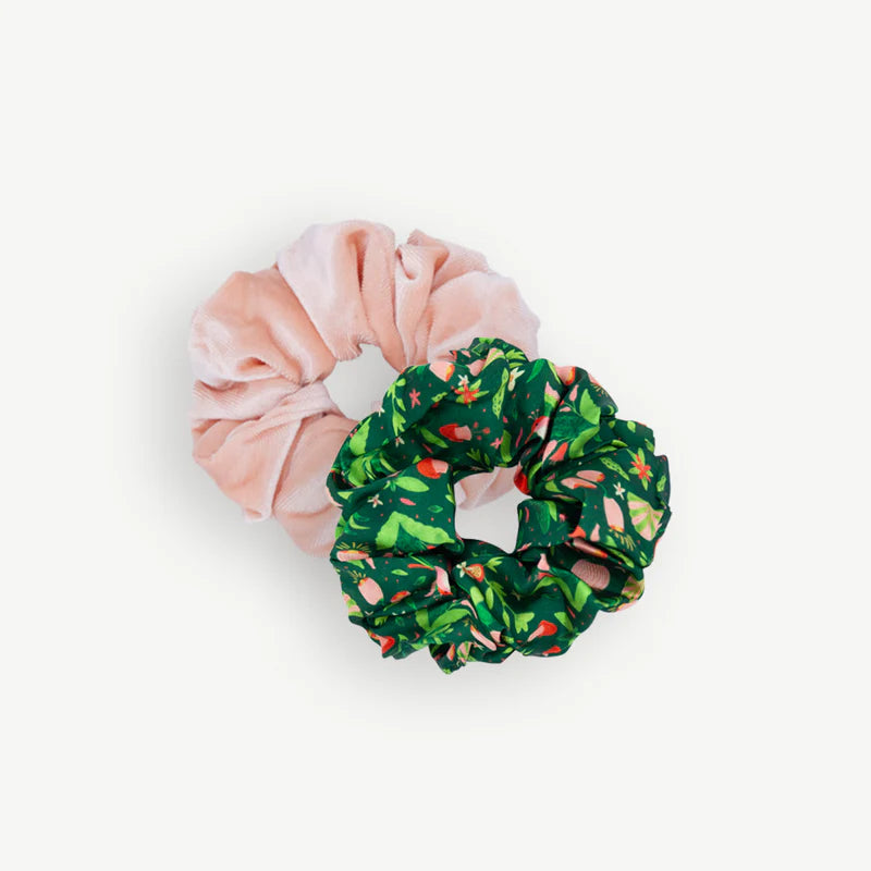 Green Jungle Duo Scrunchies