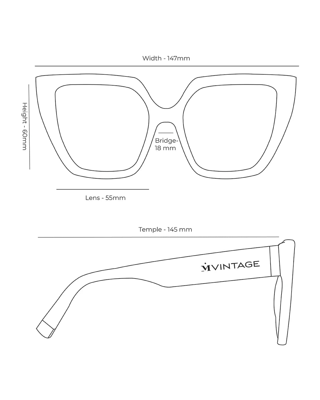 Victoria Power Black Sunglasses