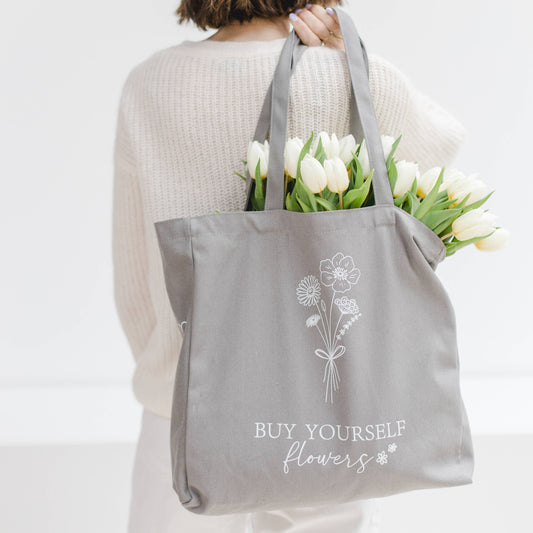 Cotton Bag "Buy Yourself Flowers"