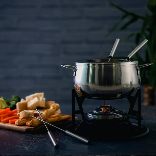 Silver Fondue Gift Set