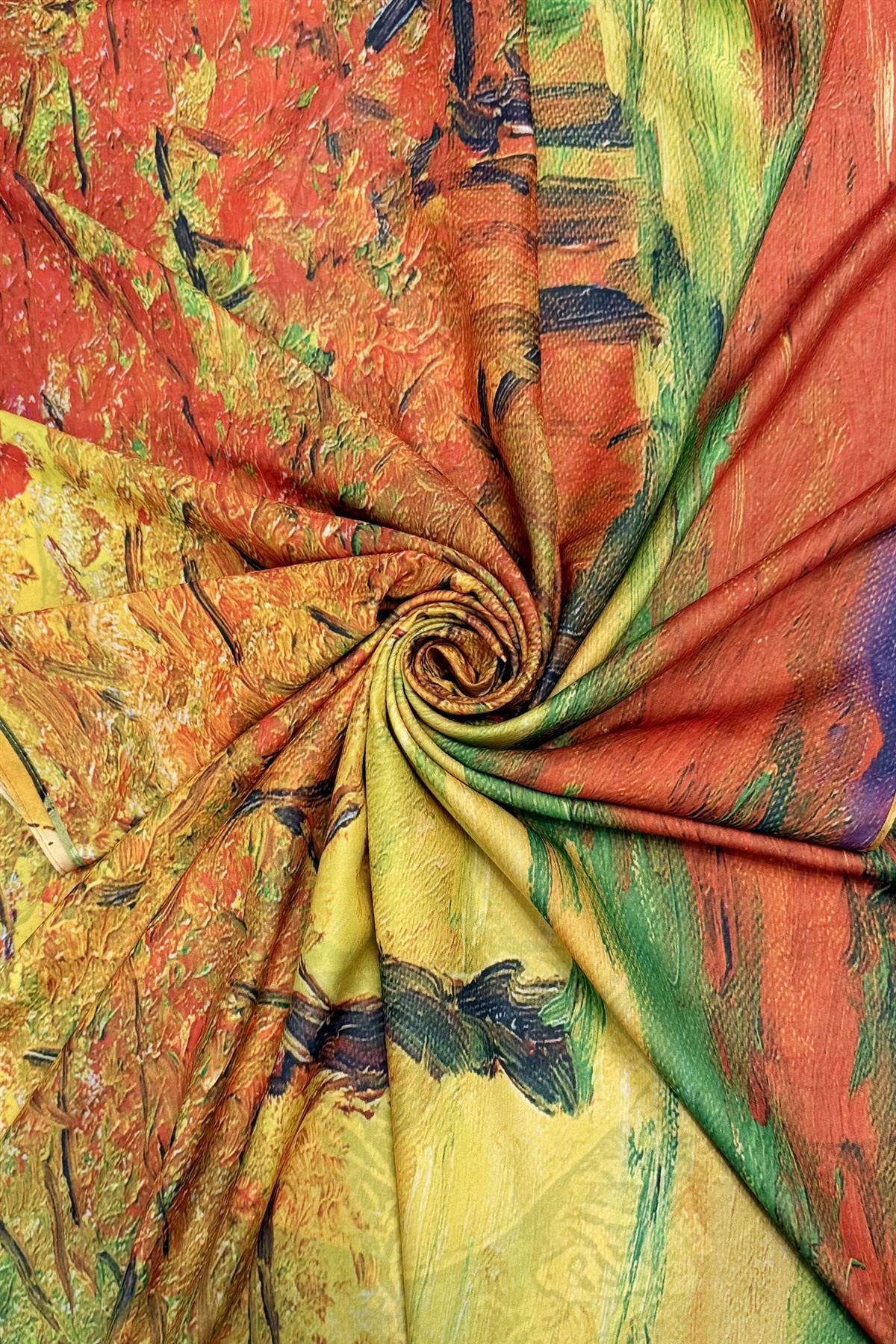 Frida-Inspired Mexican & Woodland Reversible Art Silk Scarf.