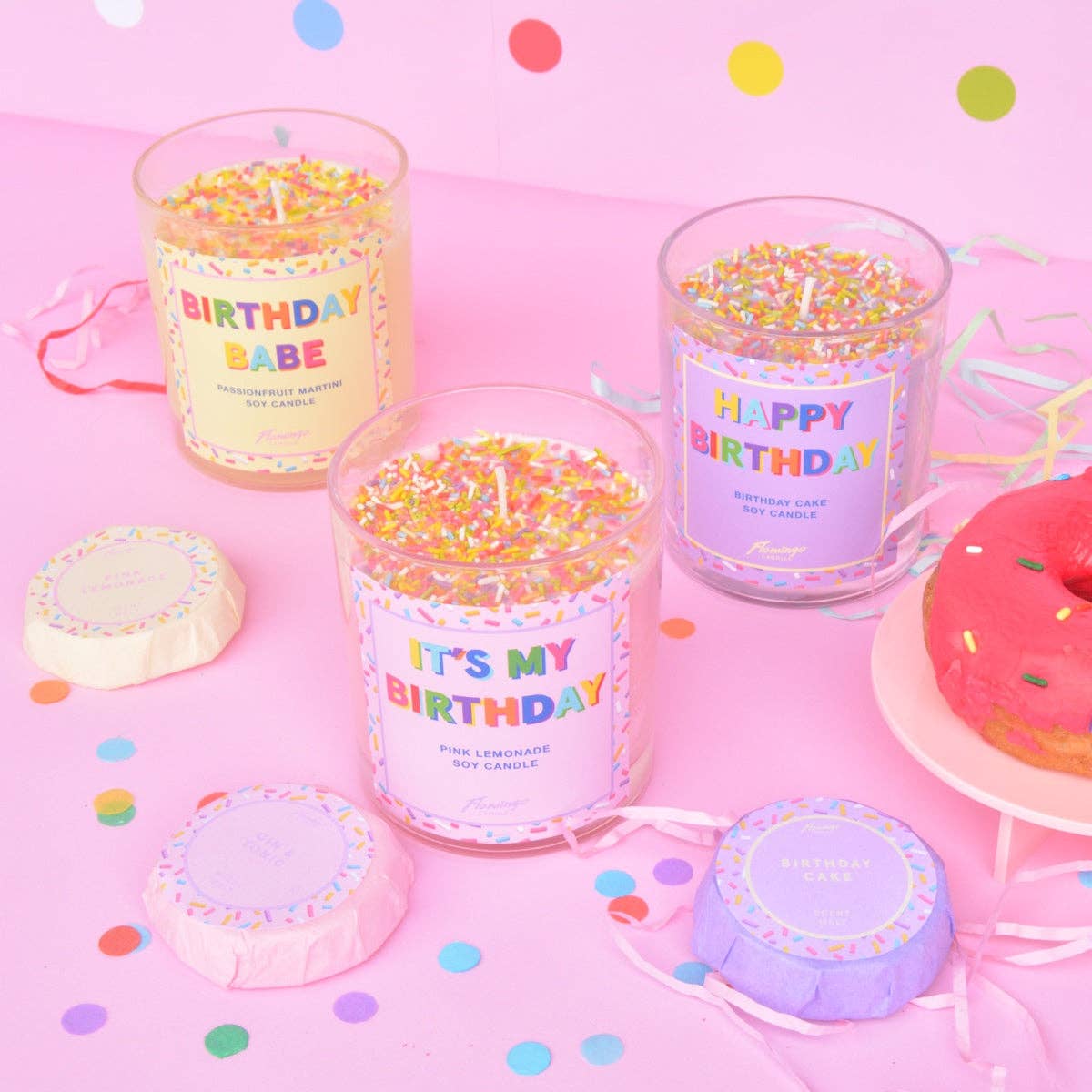 Birthday Cake Happy Birthday Sprinkle Candle