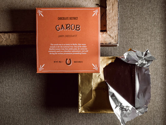 Dark Chocolate with Carob Caramel
