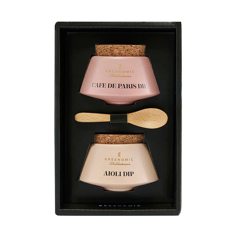 GIFT SET CAFE DE PARIS DIP & AIOLI DIP | JAPANESE STYLE POT