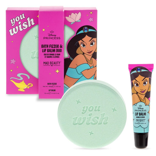 Jasmine Bath Fizzer Lip Balm Duo
