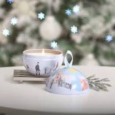 Heart & Homes Tin Candles ( Snowflakes Sparkle)