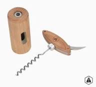 Laguiole Wooden Corkscrew With Rotating Handle