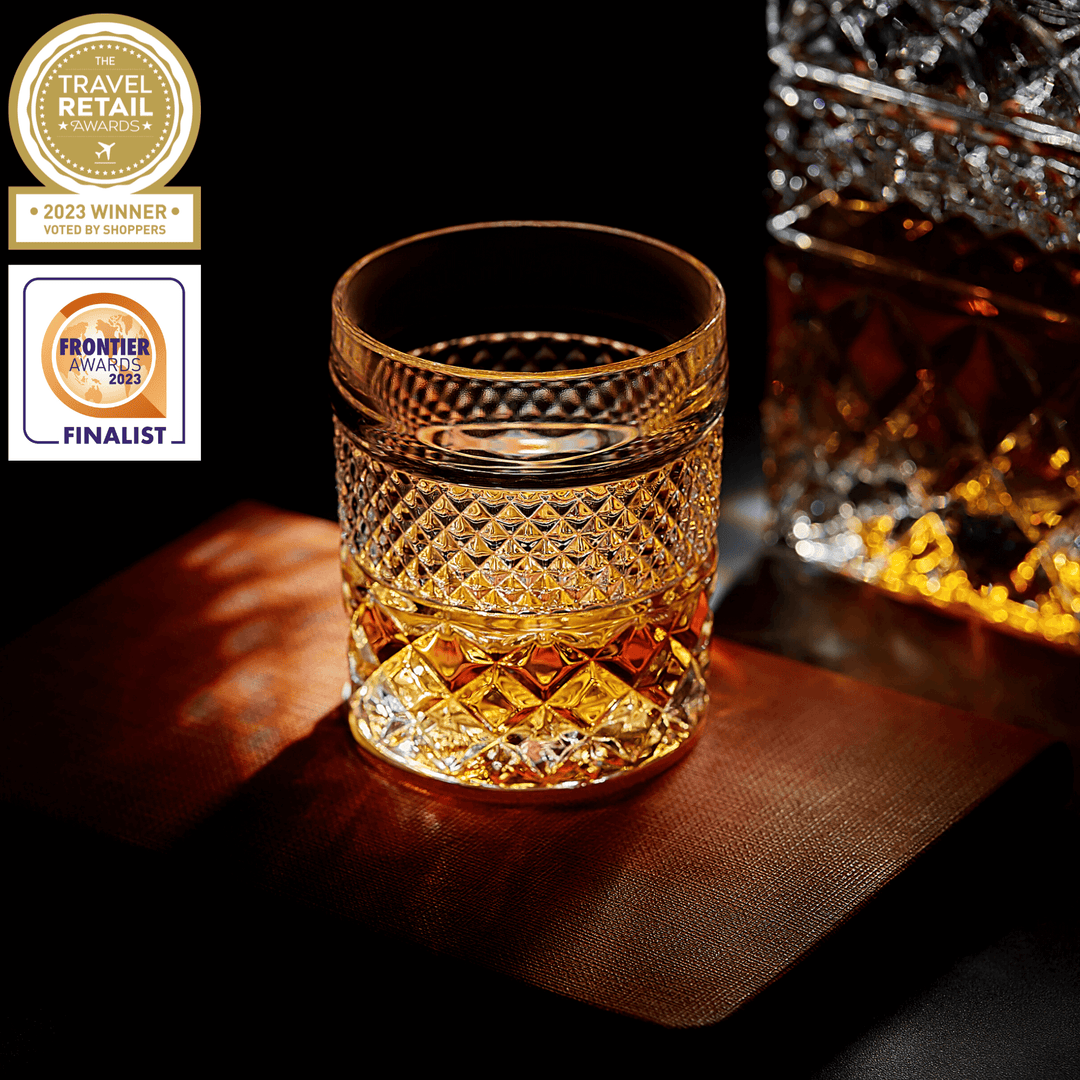 Whisky Decanter With Glass And Chilling Stone Gift Set