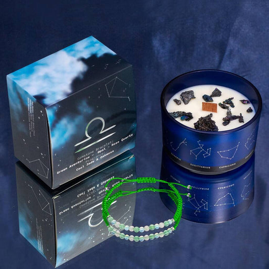 Libra Candle With Bracelet