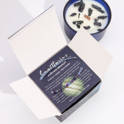 Sagittarius Candle With Bracelet